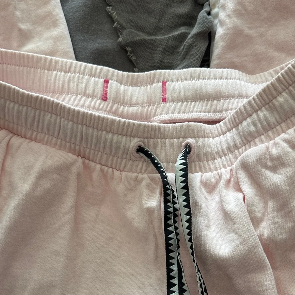 Puma Pink Sweatpants with Green & Pink Side Stripes - Picture 4 of 8